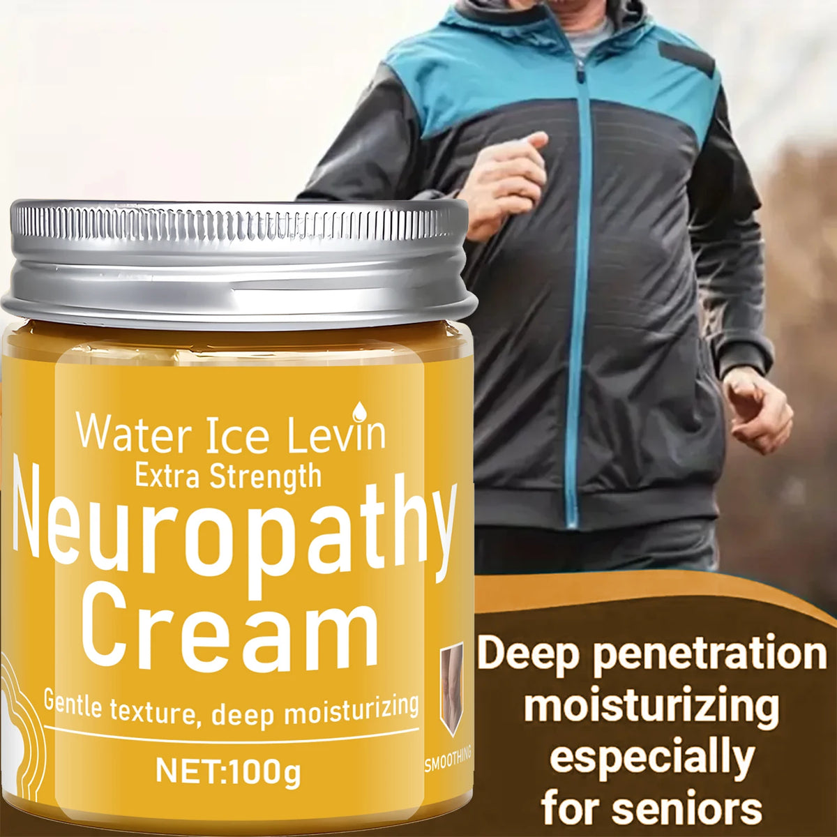 Water Ice Levin Neuropathy Cream Extra Strength Moisturizing Relief 100g