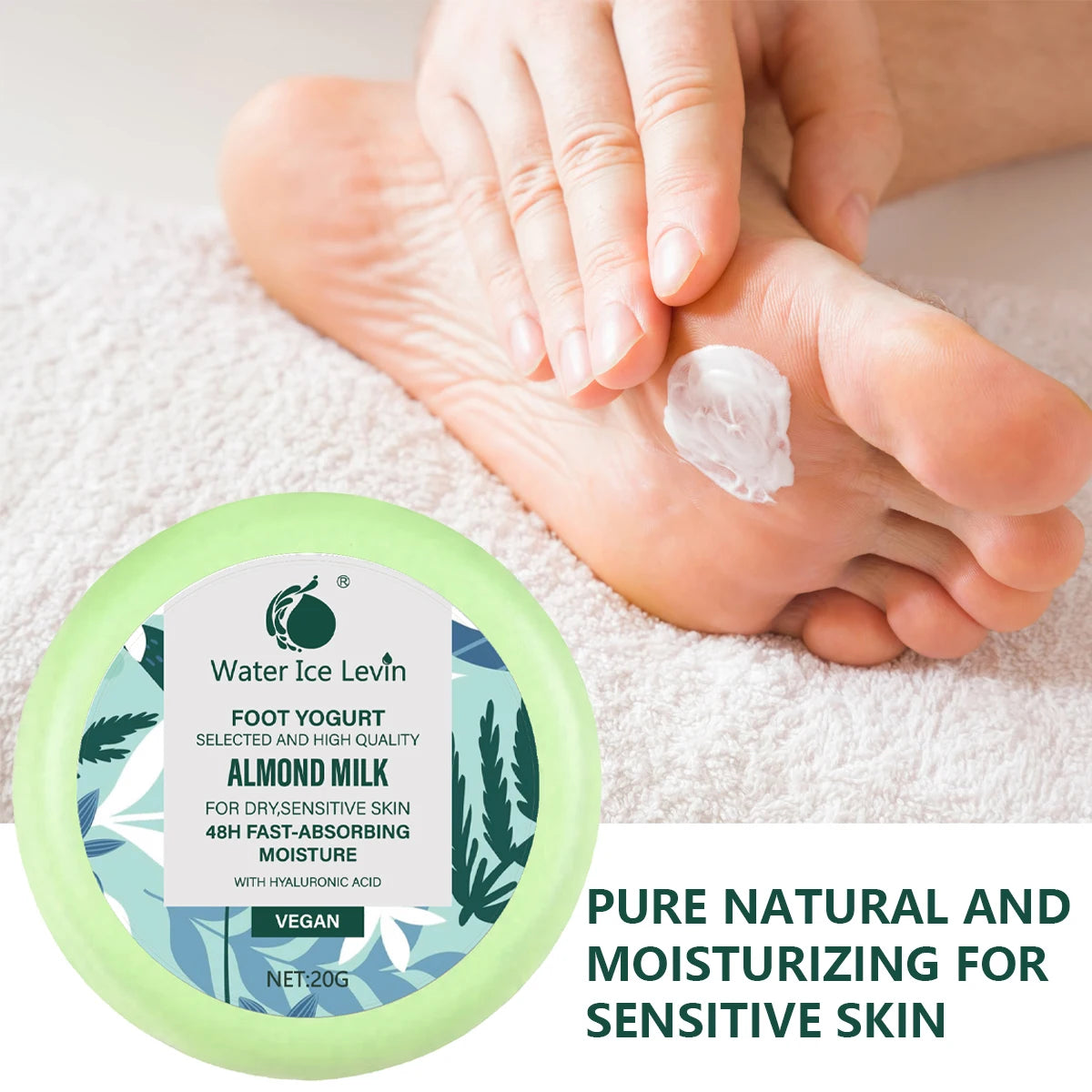 Ice Soothing Foot Cream Menthol Cooling Cracked Heel Repair Moisturizer - 5