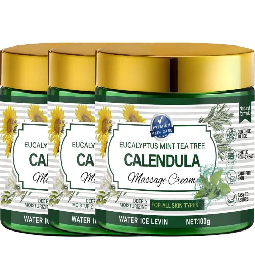 Eucalyptus Mint Calendula Massage Cream Moisturizing Body Care 100g