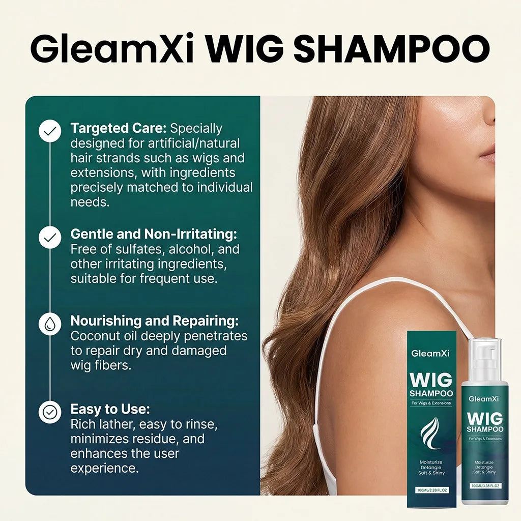 Moisturizing Wig Shampoo for Human Hair and Synthetic Extensions