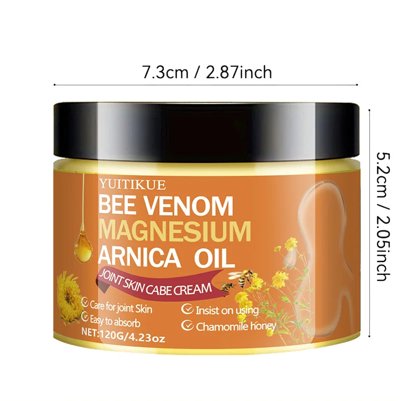YUITIKUE Bee Venom Magnesium Arnica Joint Cream Moisturizing Body Balm
