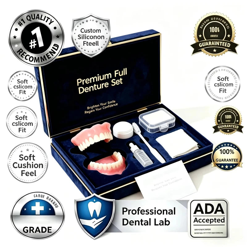 Instant Cosmetic Denture Set for Natural Smile