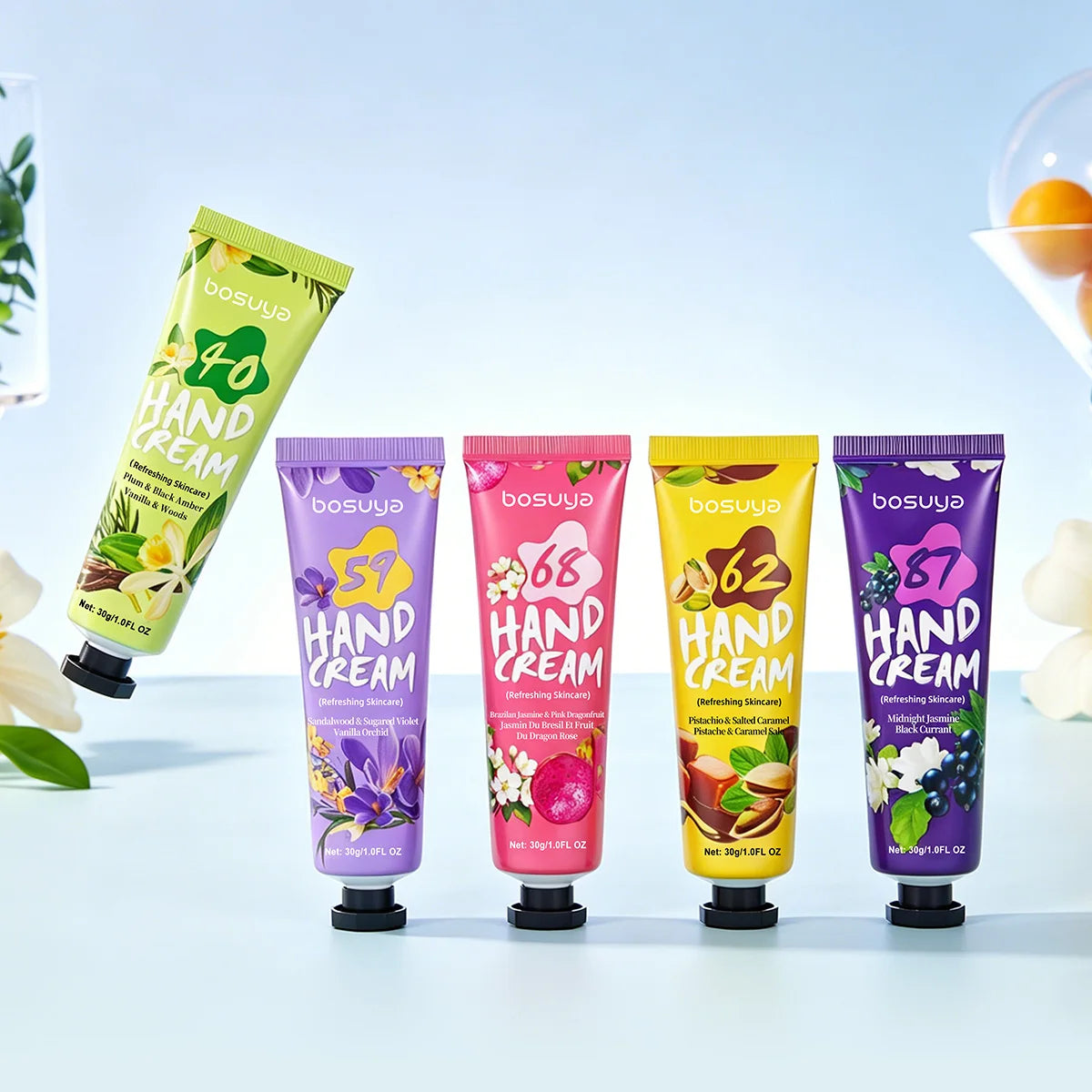 Bosuya Moisturizing Hand Cream Set Hydrating Lotion for Dry Skin - 7