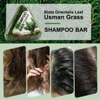 YURHERSU Usman Grass Shampoo Bar Herbal Hair Cleansing Soap 120g