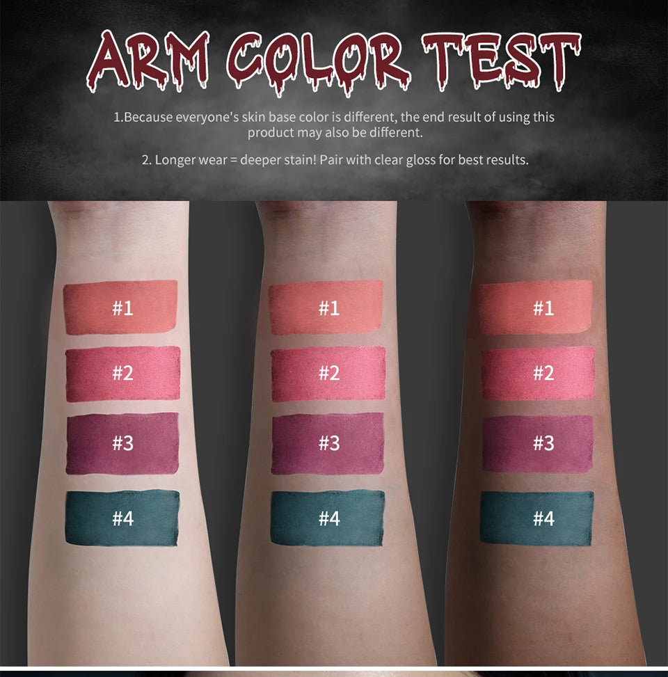 Bloody Matte Lip Stain for Halloween and Theatrical Makeup - 12