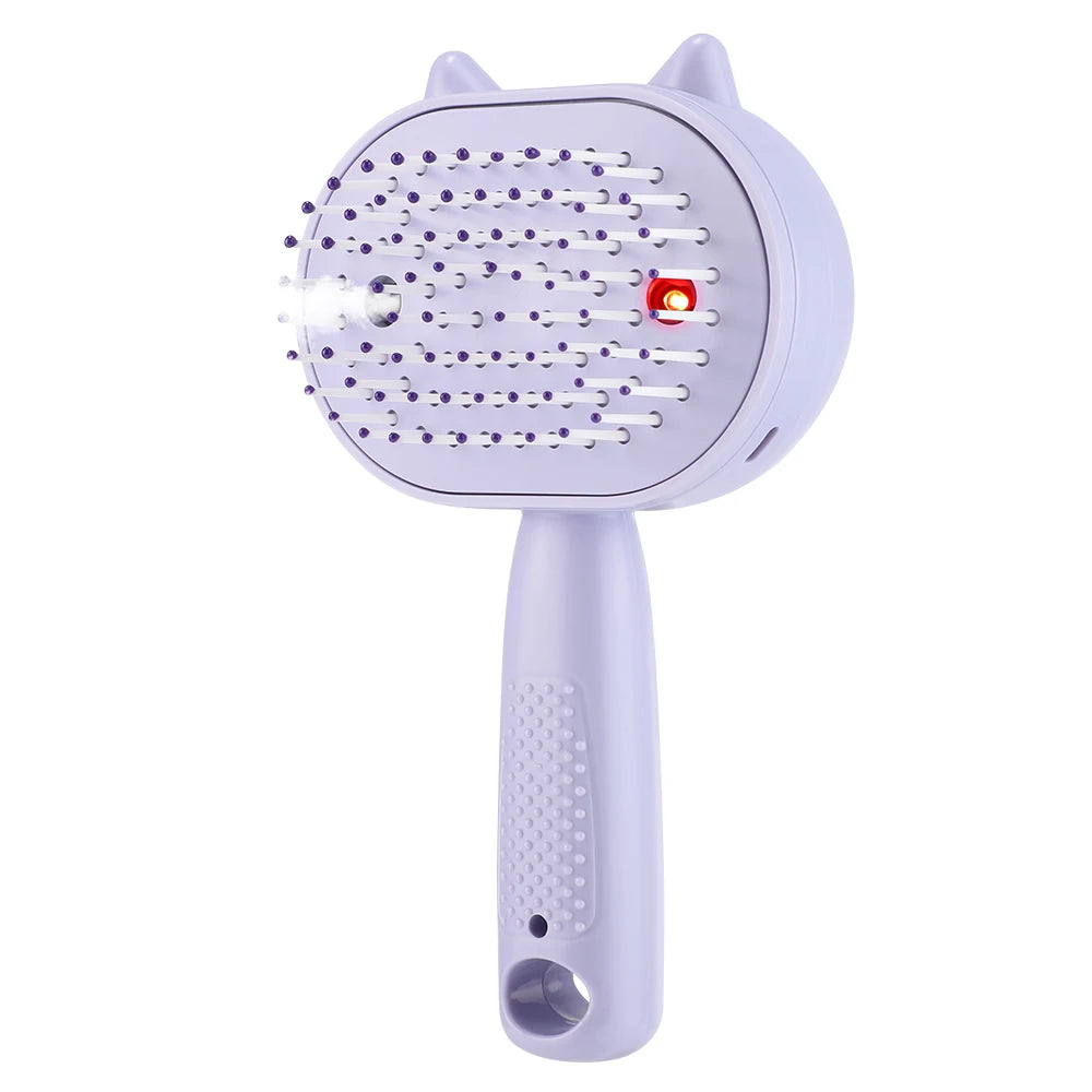 Electric Mist Spray Scalp Massaging Hair Brush - 22