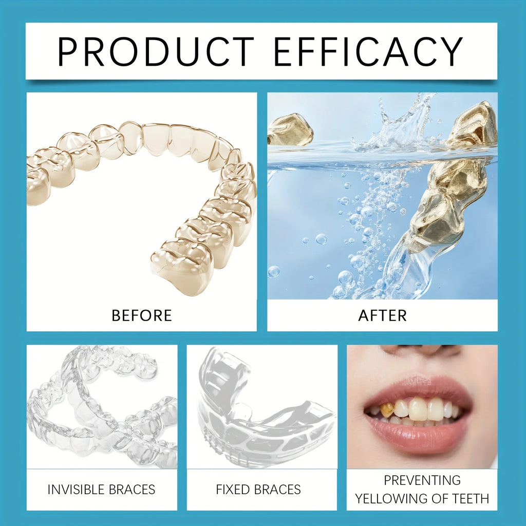 Effervescent Denture Cleaning Tablets for Deep Stain Removal