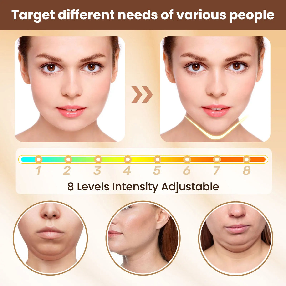 Electric V-Shape Facial Lifting and Firming Massager