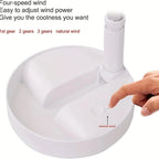 Portable Foldable USB Rechargeable Cooling Fan with Remote Control