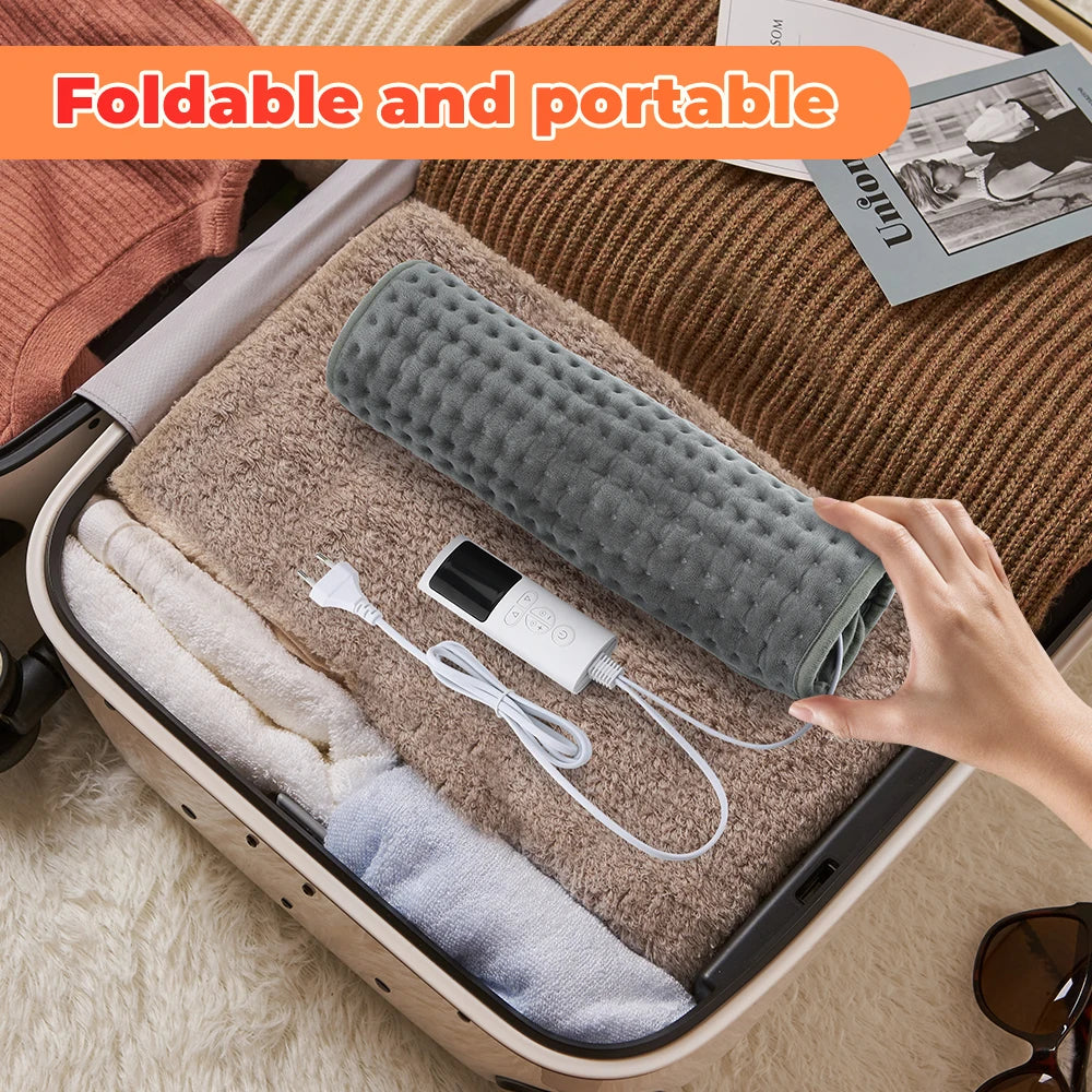 Electric Heated Foot Warmer with Adjustable Temperature and Timer