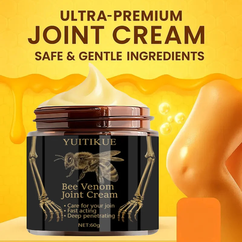 YUITIKUE Bee Venom Joint Care Cream Fast Acting Muscle Support 60g