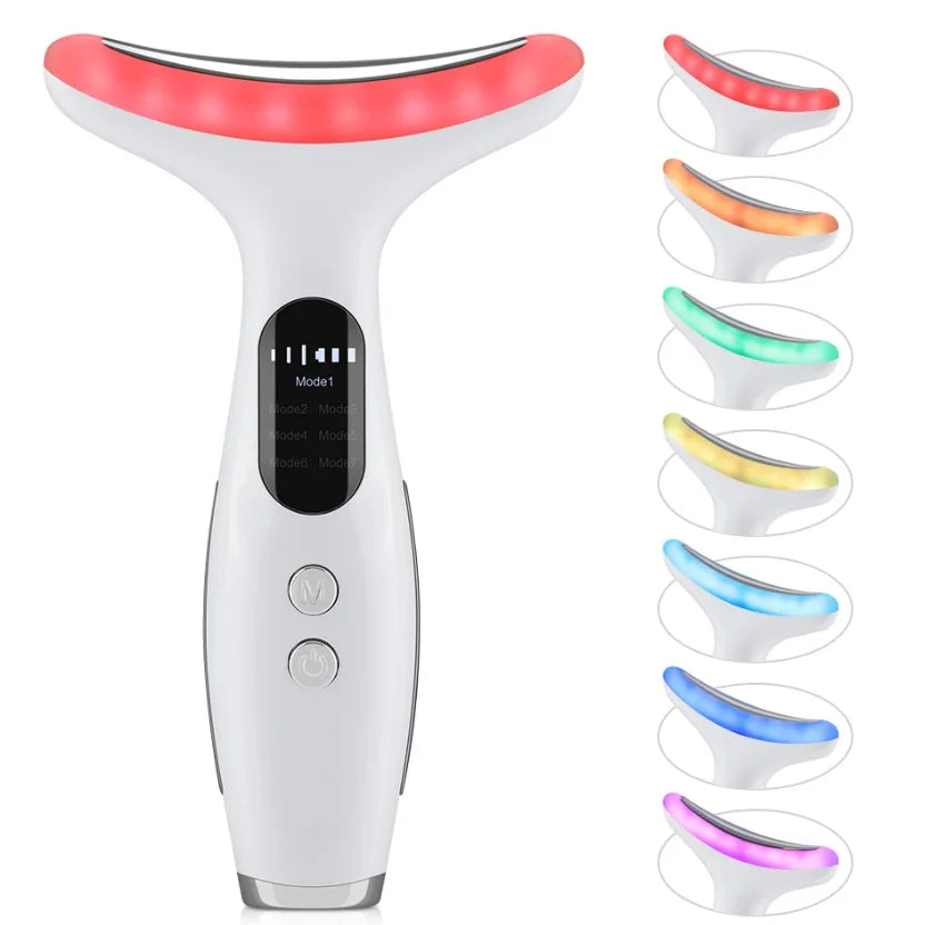 7-Color LED Neck and Face Lifting Massager