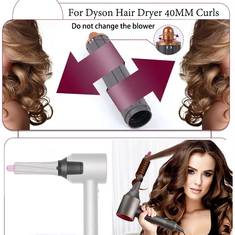 Curling Iron Attachment for Dyson Supersonic Hair Dryer 30mm Nozzle