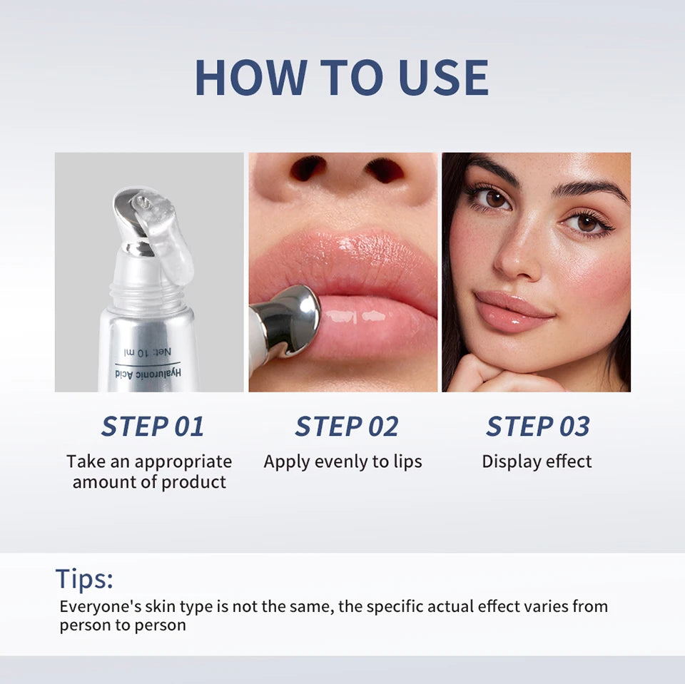 Hyaluronic Acid Hydrating Lip Volumizer for Plumper Lips