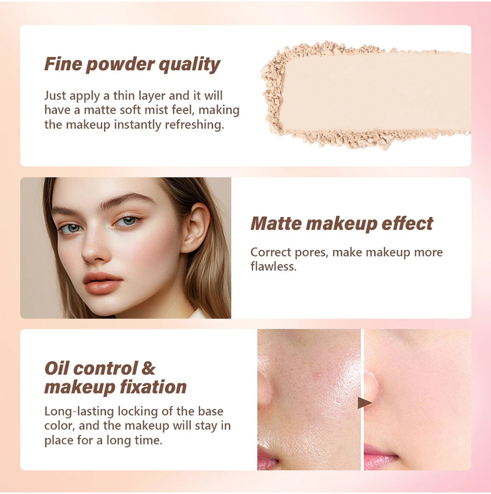 Matte Finishing Loose Setting Powder for Oil Control