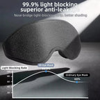 3D Contoured Memory Foam Sleep Mask for Total Light Blocking