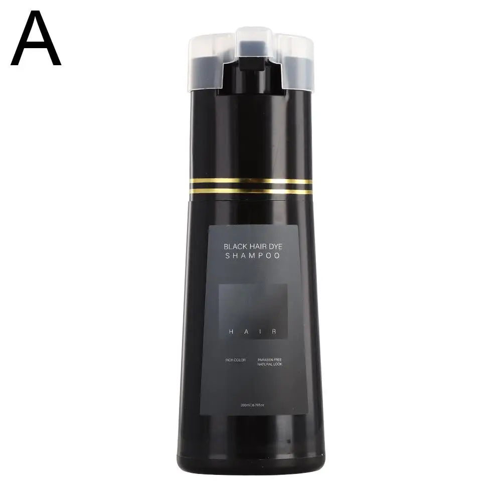 200ML Instant Hair Color Shampoo for Gray Hair Coverage