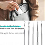 Professional Stainless Steel Blackhead and Pimple Extractor Tool Kit