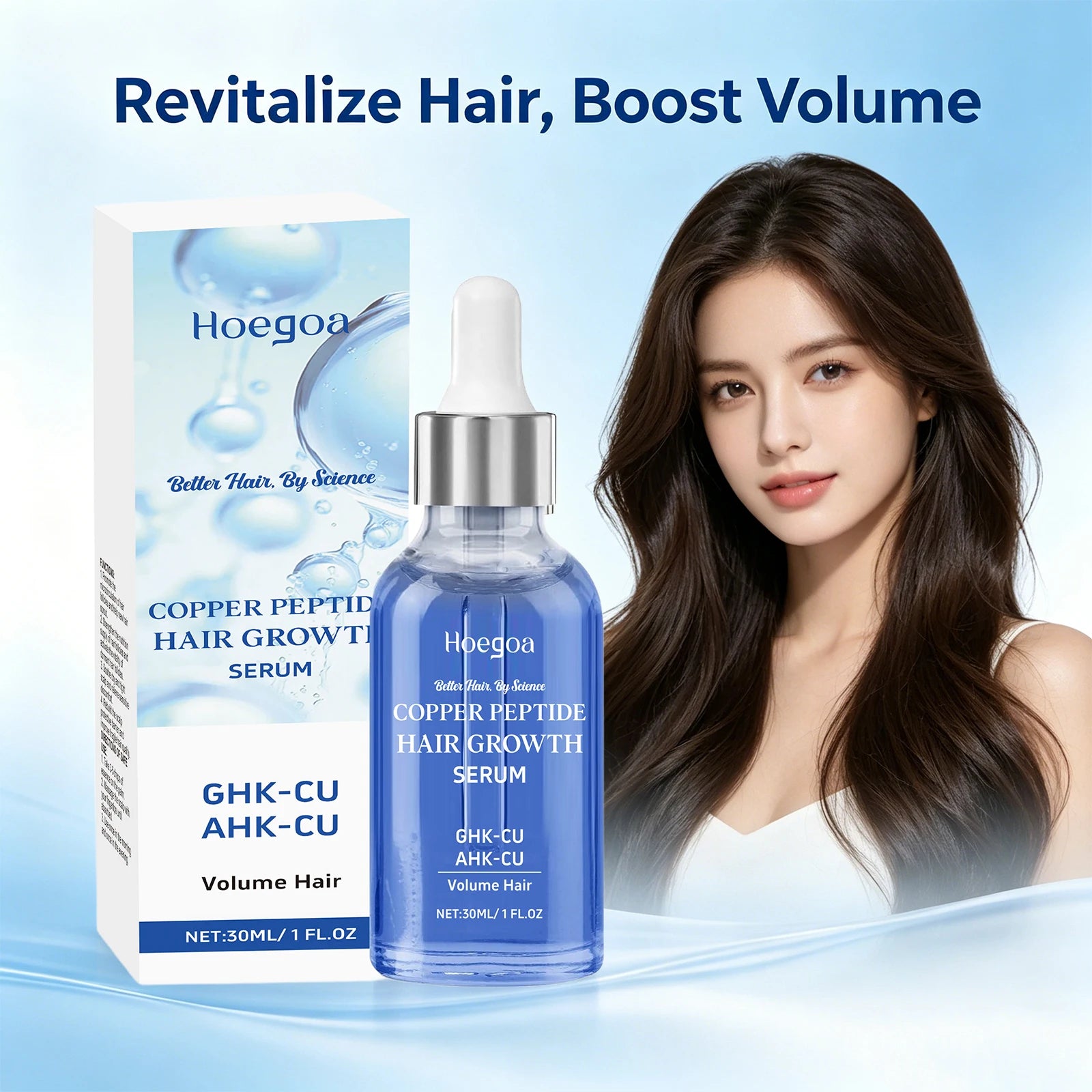 Copper Peptide Hair Growth Serum for Damaged Hair - 1