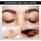 Waterproof Triangular Eyebrow Pencil with Grooming Brush
