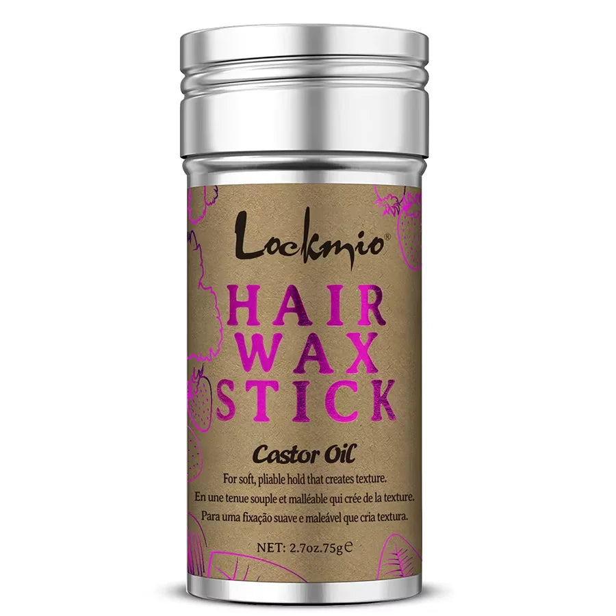75g Castor Oil Hair Wax Stick for Frizz Control and Edge Styling