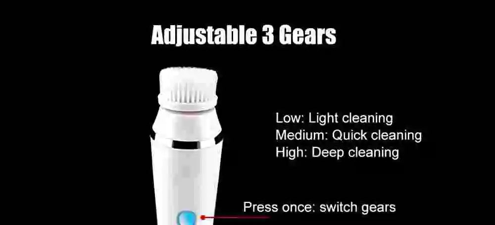 4-in-1 Electric Rotating Facial Cleansing Brush and Massager