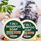 7-in-1 Shampoo Soap Bar Plant Based Hair Cleansing and Moisturizing Bar
