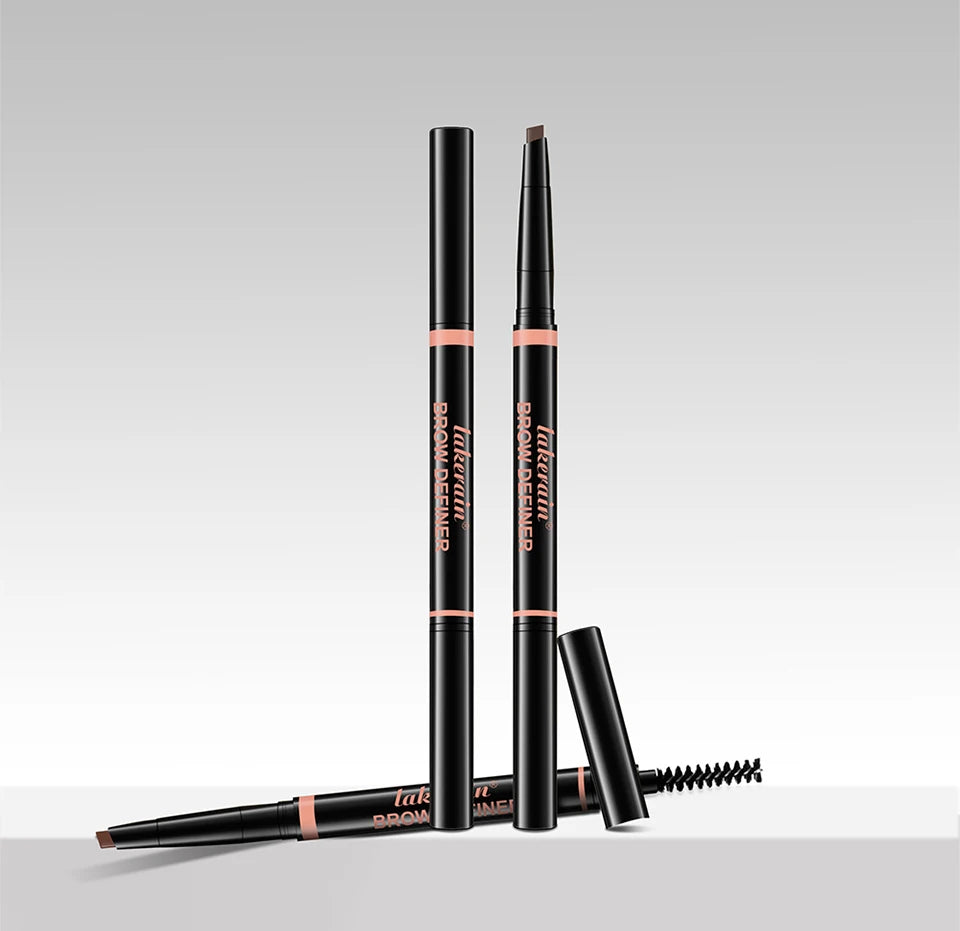 Waterproof Triangular Eyebrow Pencil with Grooming Brush - 20