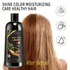 Herbal Hair Dye Shampoo for Gray Hair Coverage 100ml