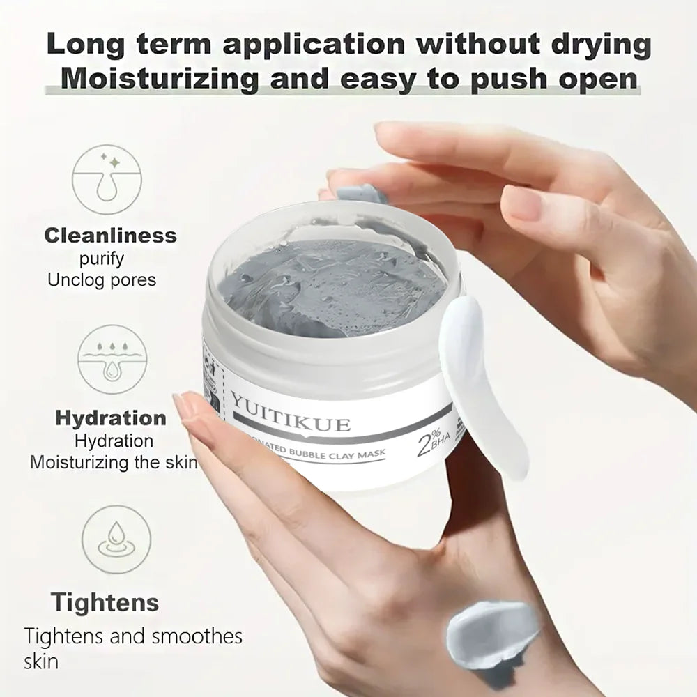 YUITIKUE Carbonated Bubble Clay Mask Pore Cleansing Face Treatment 50g