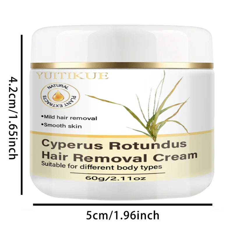 YUITIKUE Cyperus Rotundus Natural Hair Removal Cream for Silky Skin