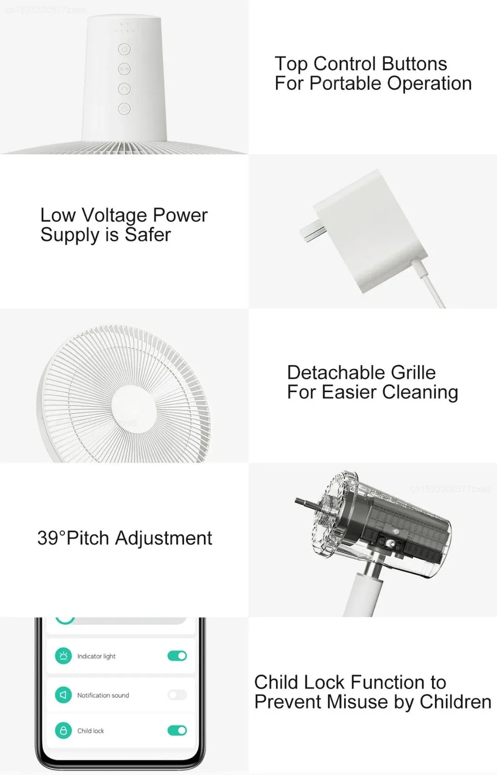 Mijia 1X Smart Standing Fan DC Frequency Conversion Electric Floor Fan