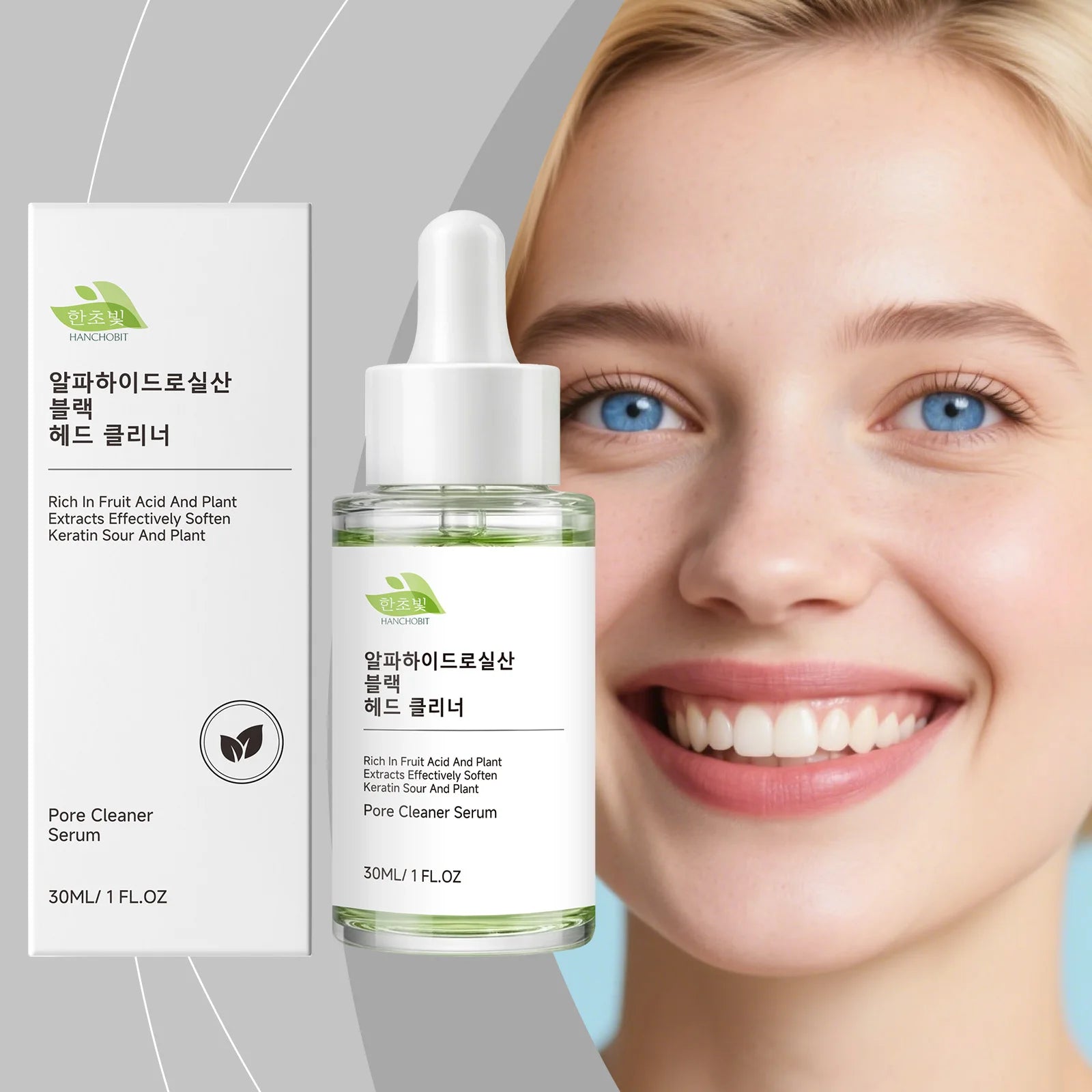 Hanchobit Pore Cleansing Serum Moisturizing Facial Skin Care Treatment - 7