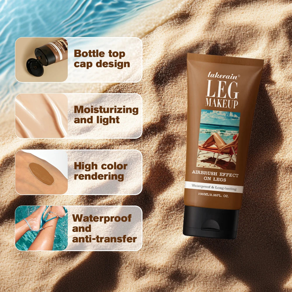 Waterproof Leg Makeup Foundation for Flawless Skin - 2