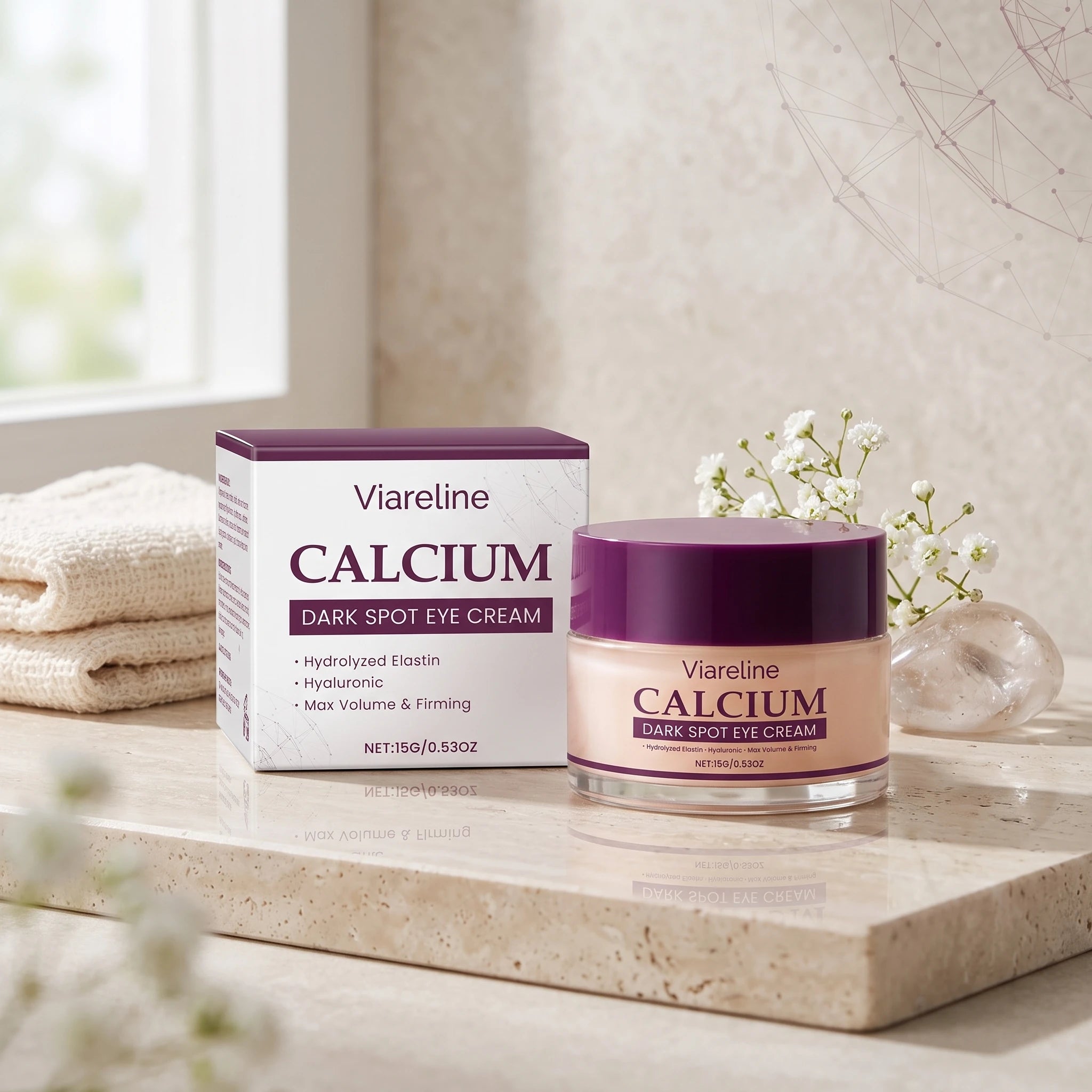 Firming Calcium Eye Cream for Dark Circles and Fine Lines - 3