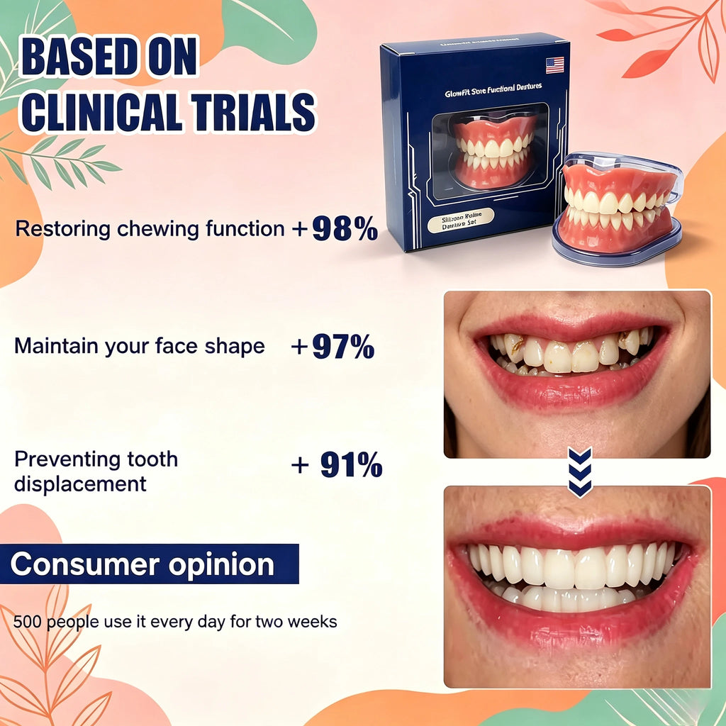 Instant Smile Cosmetic Dentures for Full Mouth