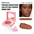 Matte Finish Oil-Control Pressed Powder with Mirror