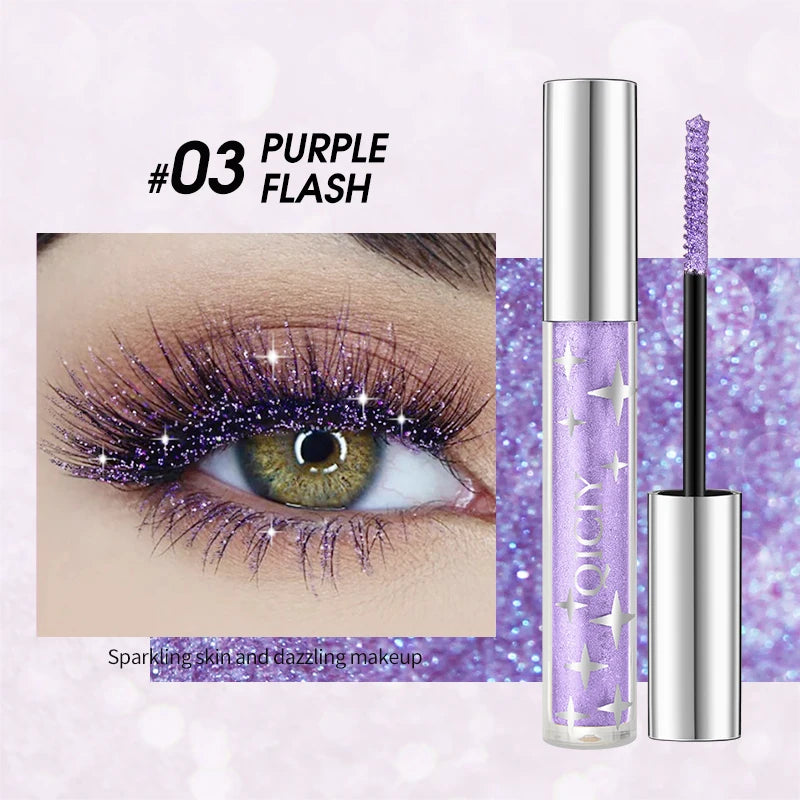 Glitter Mascara Waterproof Shiny Lash Enhancer for Party Makeup - 26