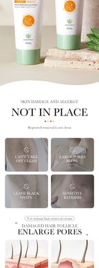 Pain-Free Aloe Vera Hair Removal Cream for Sensitive Skin