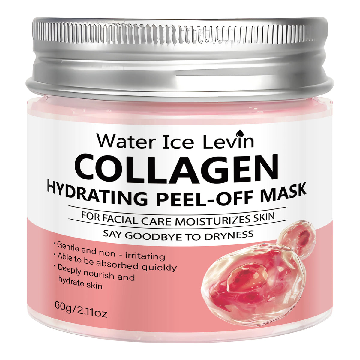 Collagen Hyaluronic Acid Peel Off Mask Hydrating Facial Treatment 60g