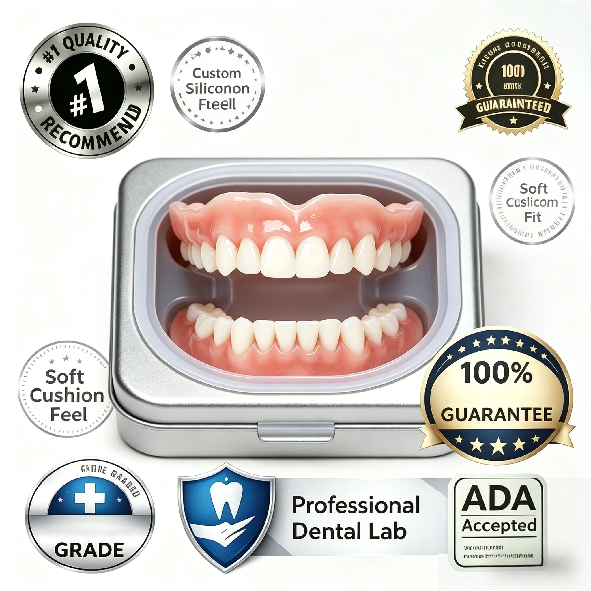 Adjustable Silicone Dentures for Adults - 1