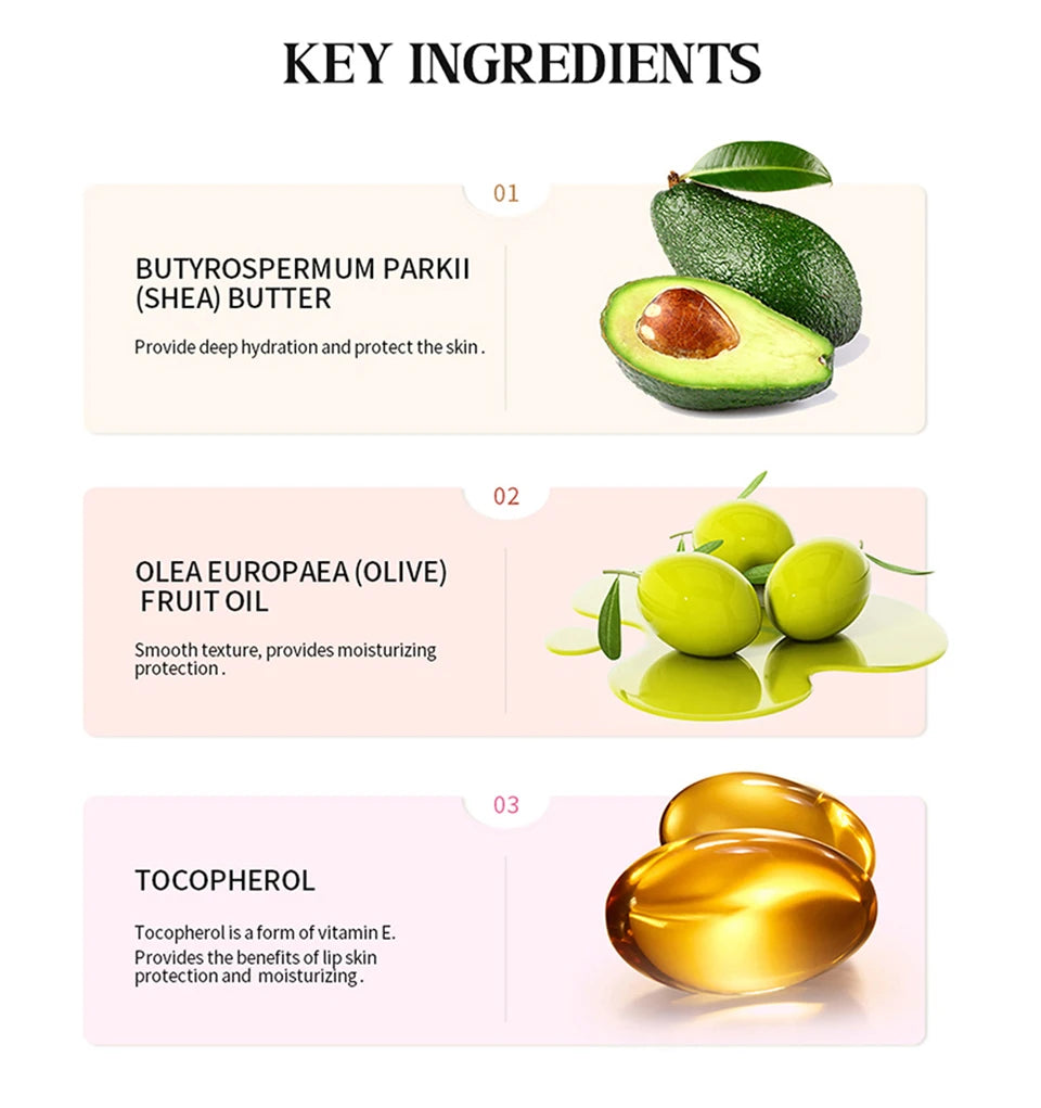 Hydrating Moisturizing Lip Balm Butter for Soft Glossy Lips - 13