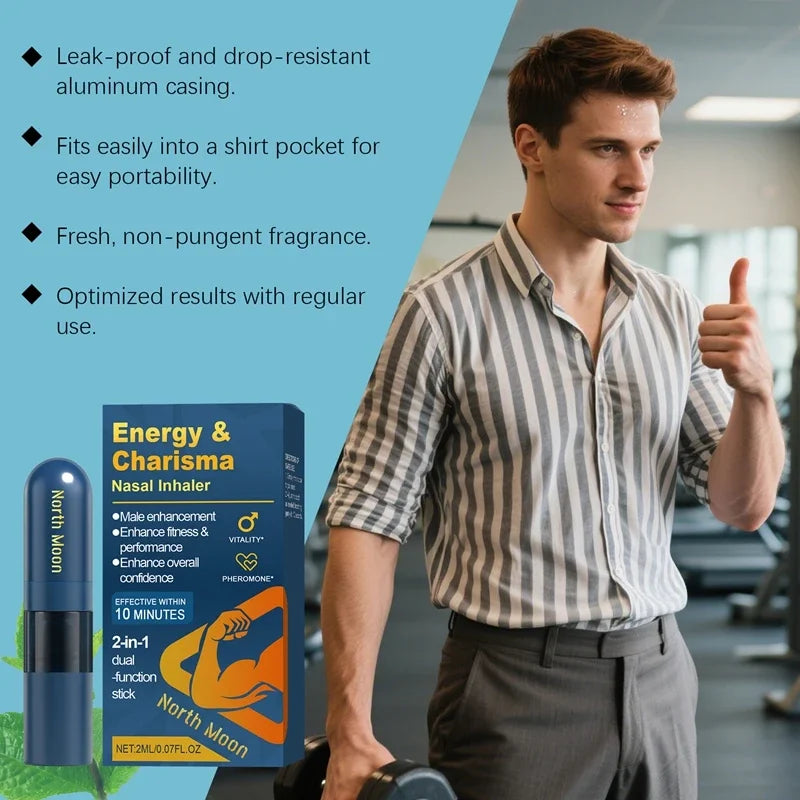 Energy and Charisma Nasal Inhaler for Men
