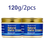 Wozutunt Mens Natural Matte Styling Cream Medium Hold Hair Clay 120g