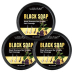 Goiple Black Hair Shampoo Bar Gray Coverage Natural Hair Darkening Soap