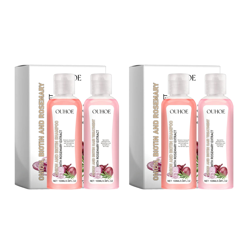 Biotin and Rosemary Onion Extract Hair Shampoo and Conditioner Set