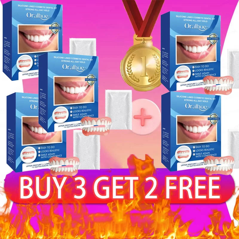 Comfort Fit Silicone Denture Set for Instant Smile Enhancement - 10