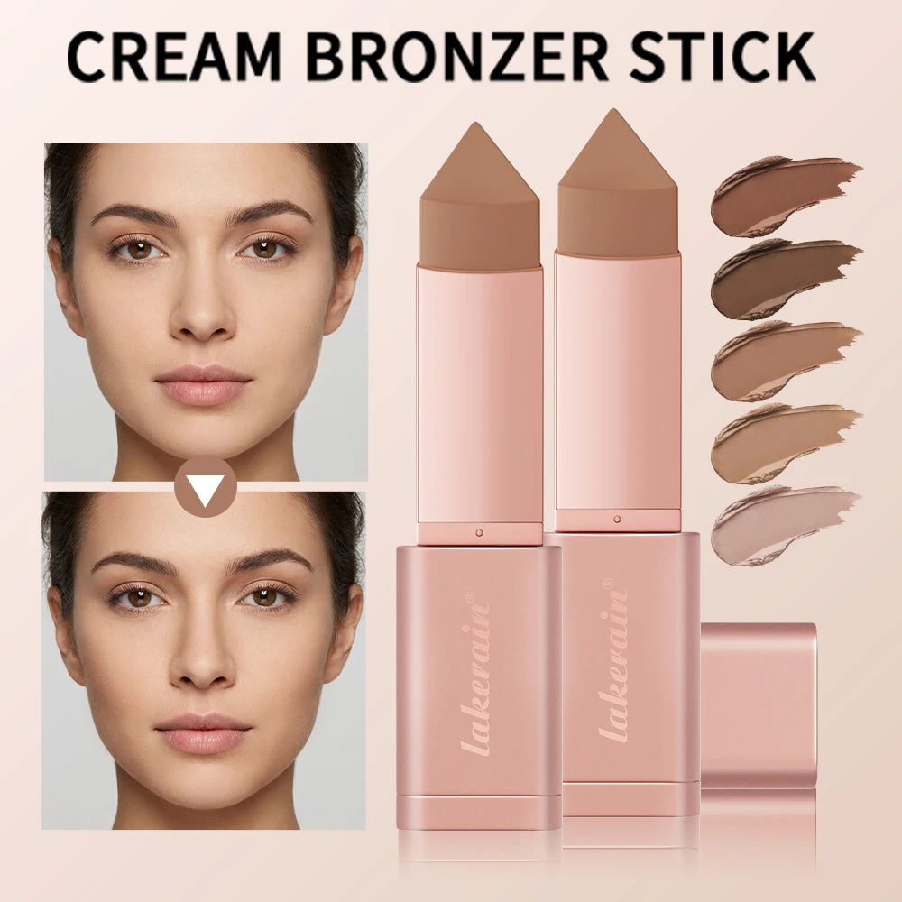 Cream Bronzer Stick for Seamless Face Contouring