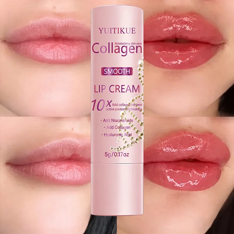 10X Collagen Lip Cream Moisturizing Hyaluronic Acid Lip Balm Treatment