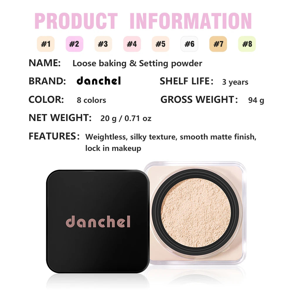 Matte Loose Setting Powder for Oil Control and Long-Lasting Makeup - 16